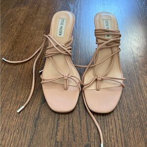 Steve Madden Nude Strappy Heels
